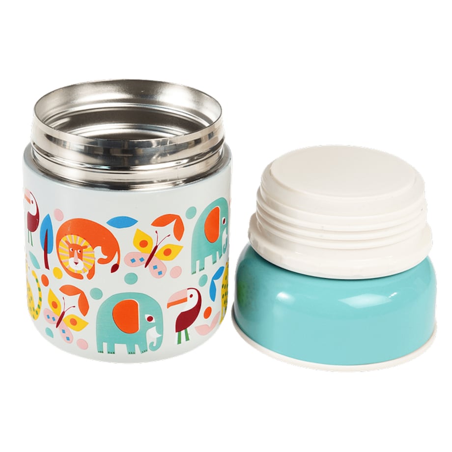 Termos na jedzenie dla dzieci, Dzikie Zwierzęta, 280 ml, Rex London