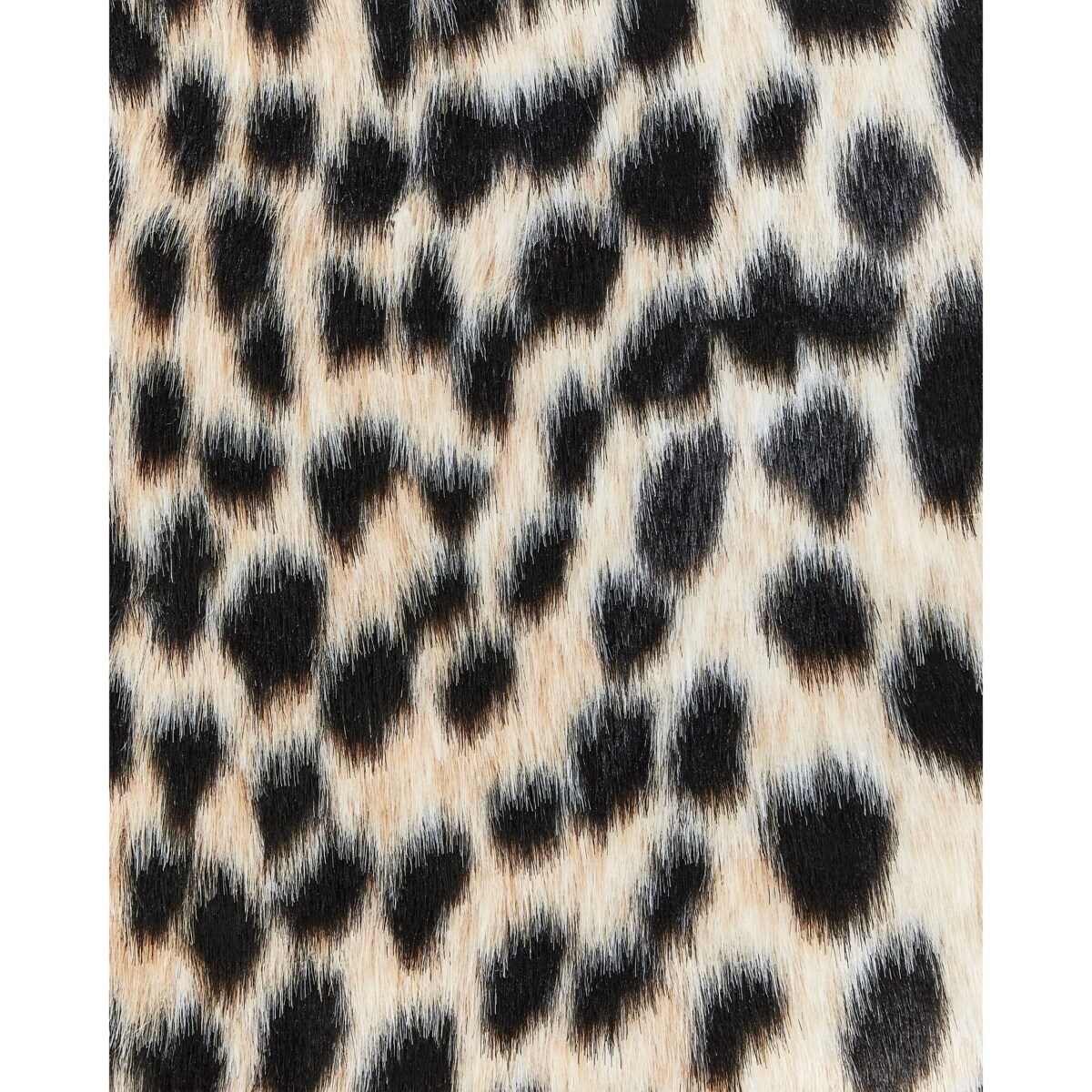 Dywan ze sztucznego futra w cętki 150 x 200 cm beżowo-czarny OSSA