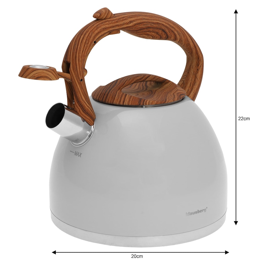 Czajnik stalowy lakierowany mat szary 3.0L KLAUSBERG