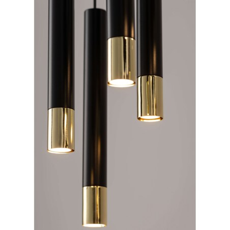 Czarna lampa wisząca Sopel Grand 33399 sople salonowe loftowe