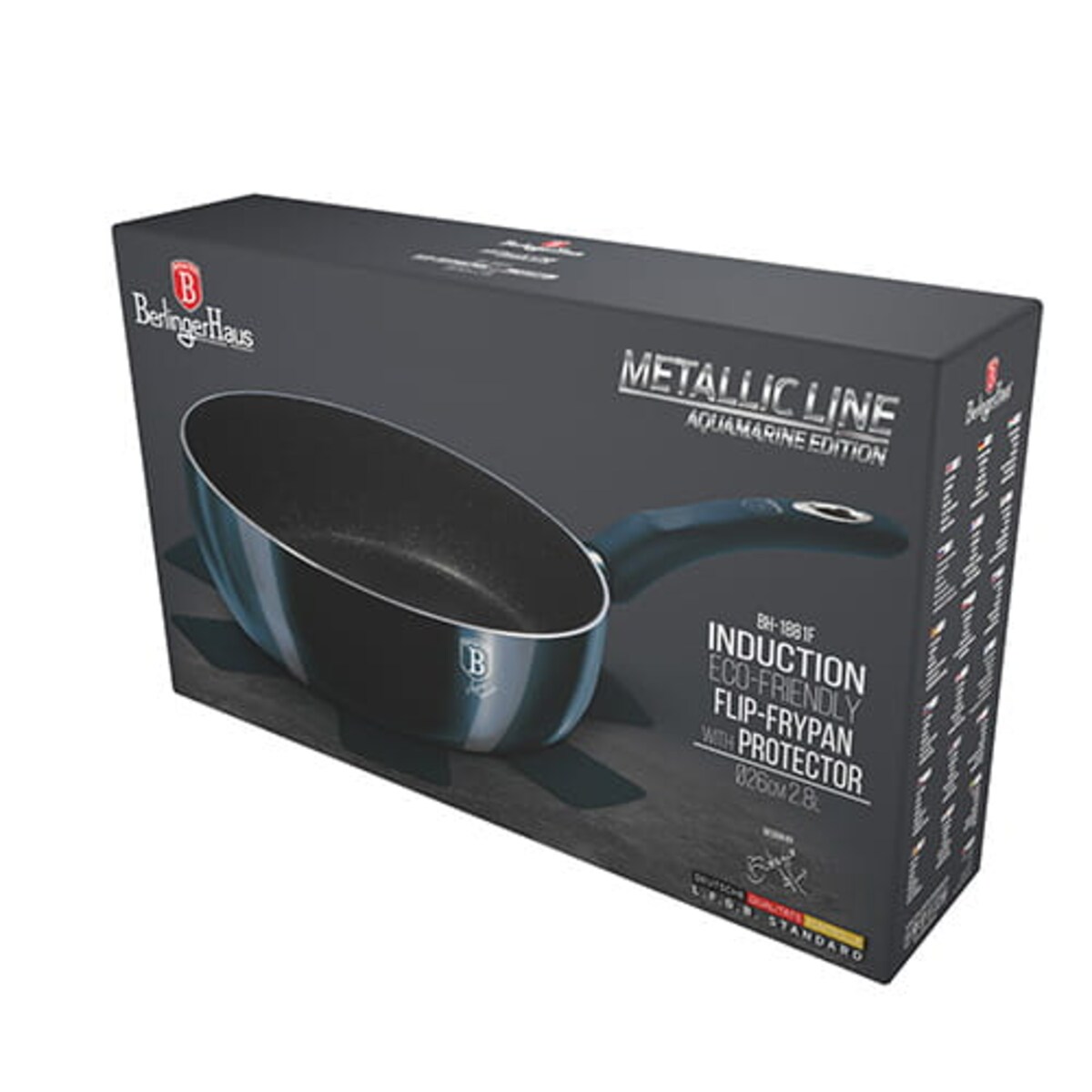 Patelnia głęboka chef flip 26cm BERLINGER HAUS Aquamarine