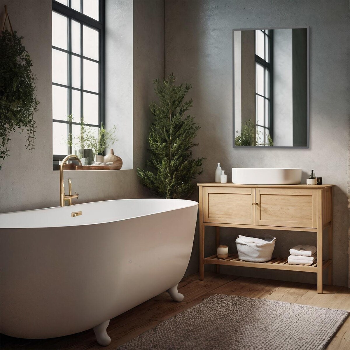 Lustro do łazienki salonu sypialni duże lustra ścienne w ramie