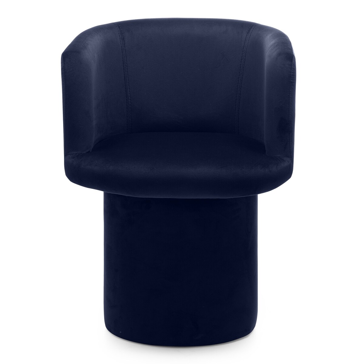 Fotel obrotowy, welur, granatowy Haco