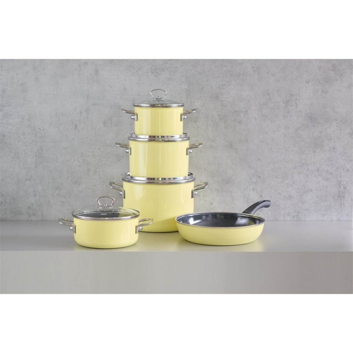 Riess zestaw garnków 5 części Lemon R0558002