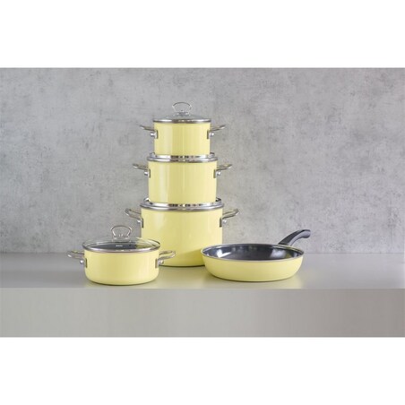 Riess zestaw garnków 5 części Lemon R0558002