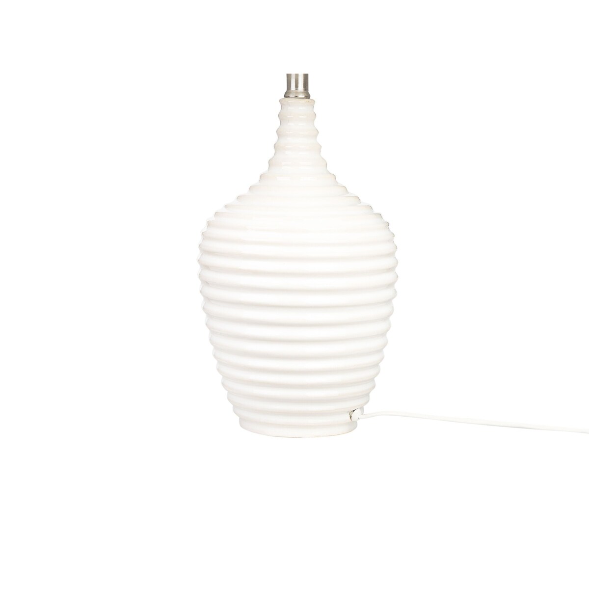 Lampa stołowa ceramiczna beżowa CELESTE