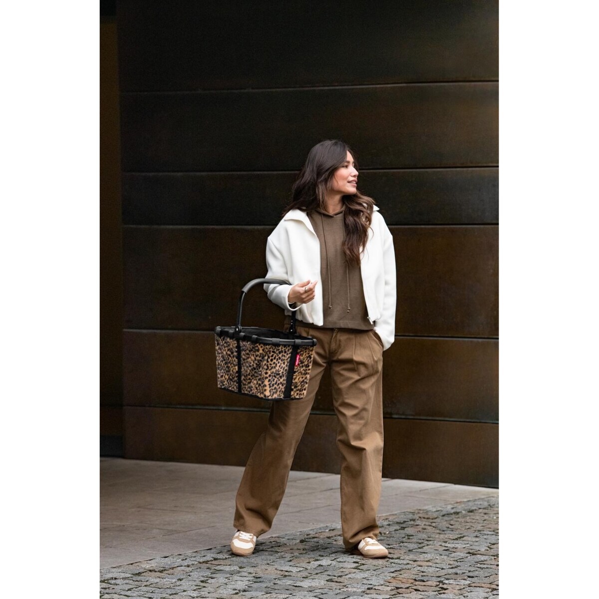 Koszyk CARRYBAG, leo fake fur