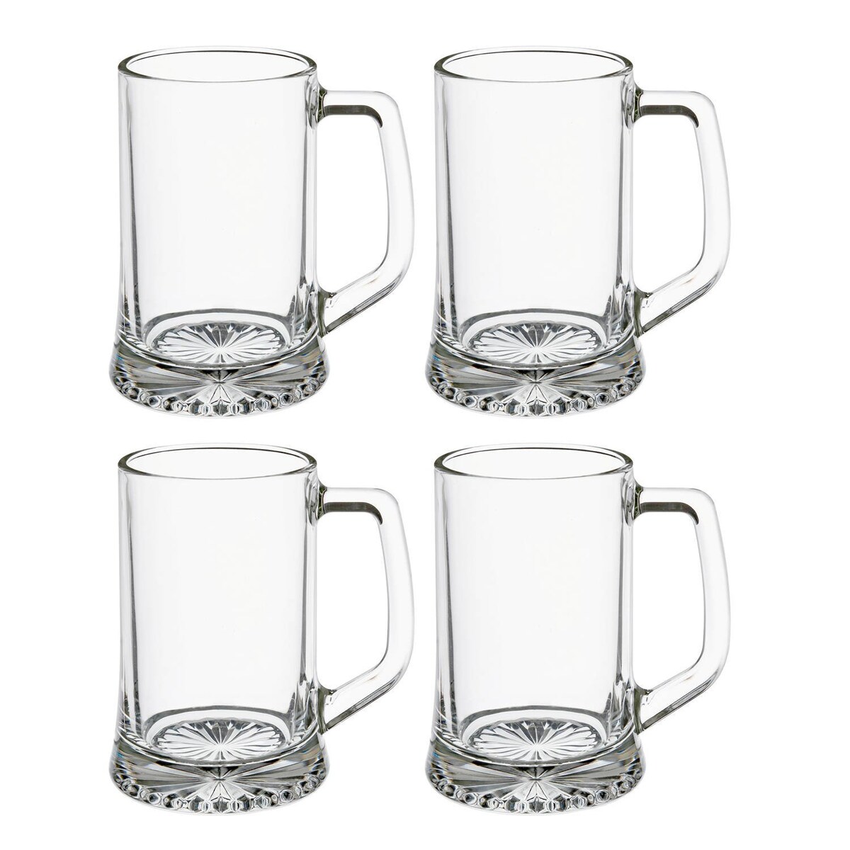 Kufle do piwa z uchem, 4 szt. 320 ml