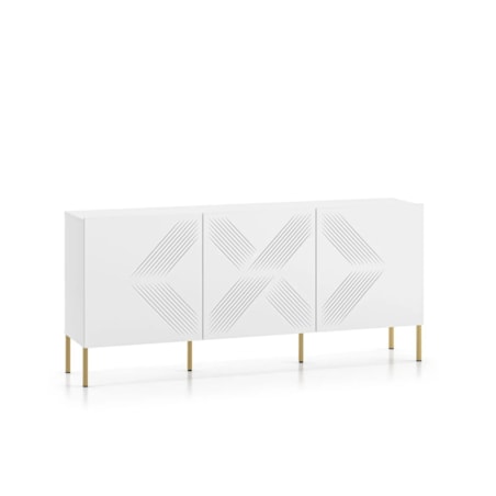 Komoda KLARA 170 3D biały mat