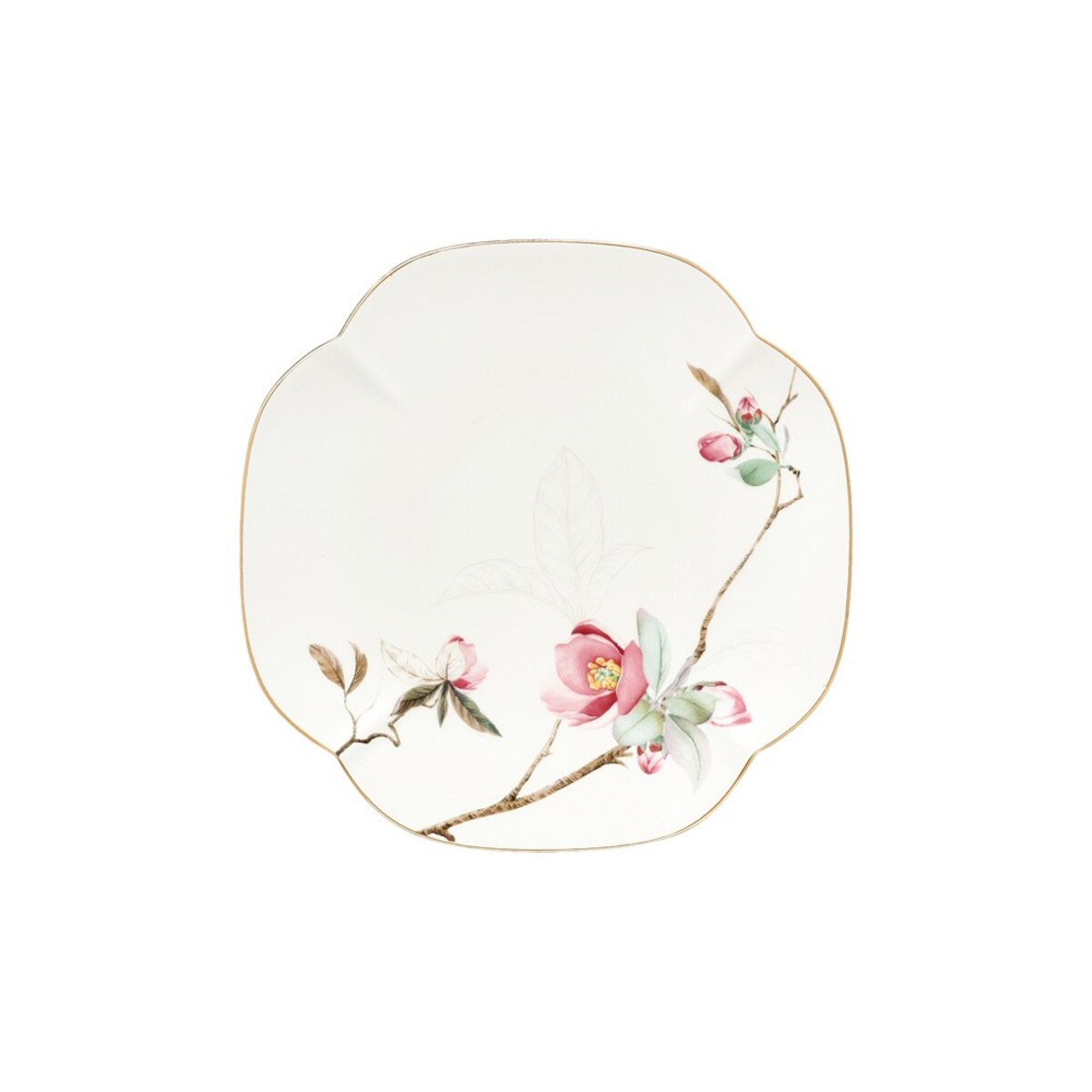 VILLA ITALIA Talerzyk deserowy porcelanowy 16,5 x 16,5 cm SPIRIT of JAPAN