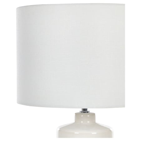 Lampka nocna ceramiczna biała ANSEBA