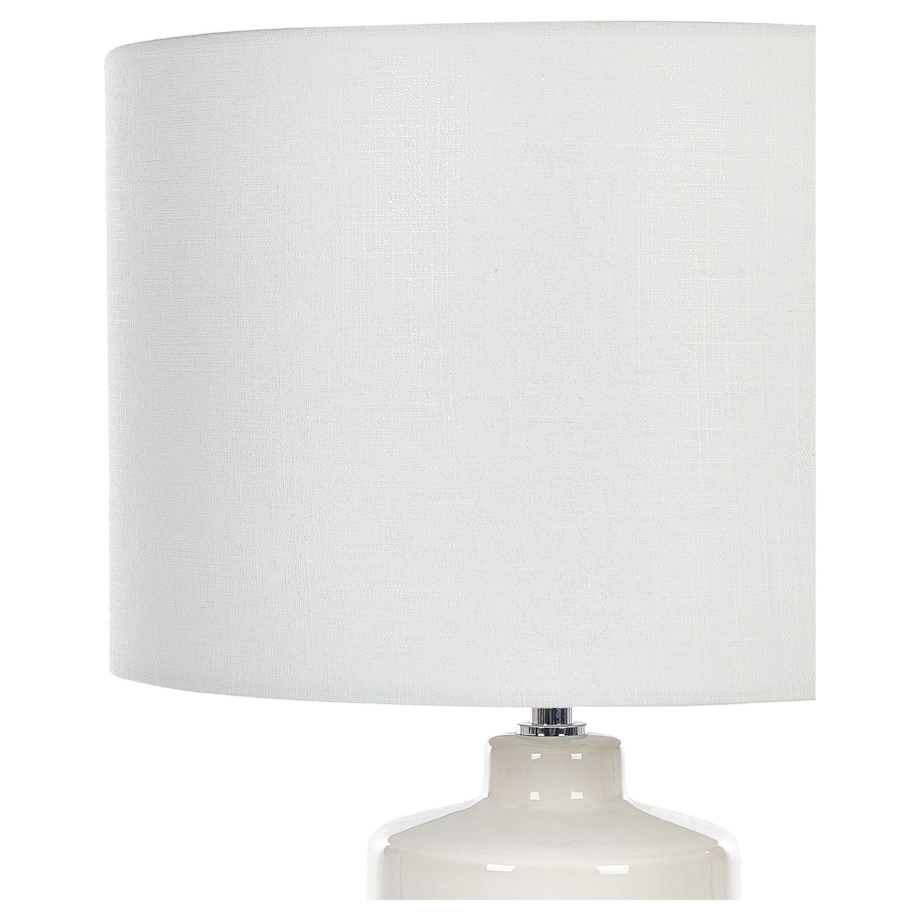 Lampka nocna ceramiczna biała ANSEBA