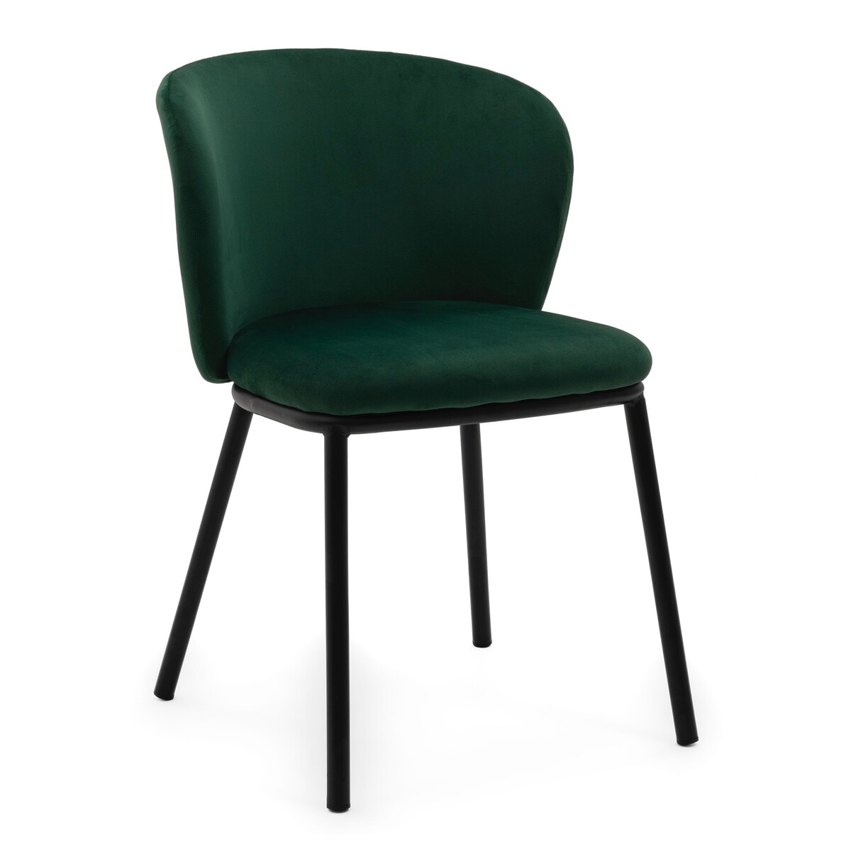 KRZESŁO TAPICEROWANE WELUROWE DO SALONU JADALNI GLAMOUR ZIELONE BARI