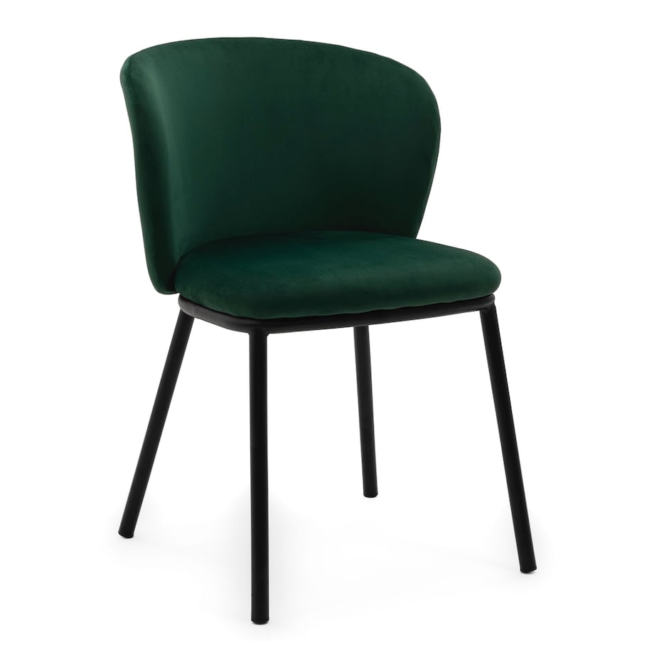 KRZESŁO TAPICEROWANE WELUROWE DO SALONU JADALNI GLAMOUR ZIELONE BARI