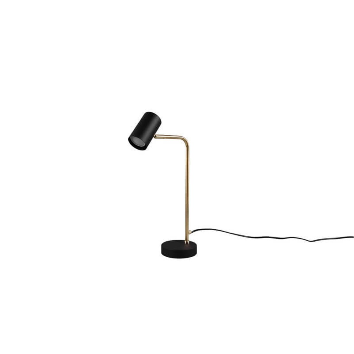 Stojąca LAMPA biurkowa MARLEY 512400108 Trio regulowana LAMPKA loftowa tuba metalowa stołowa mosiądz