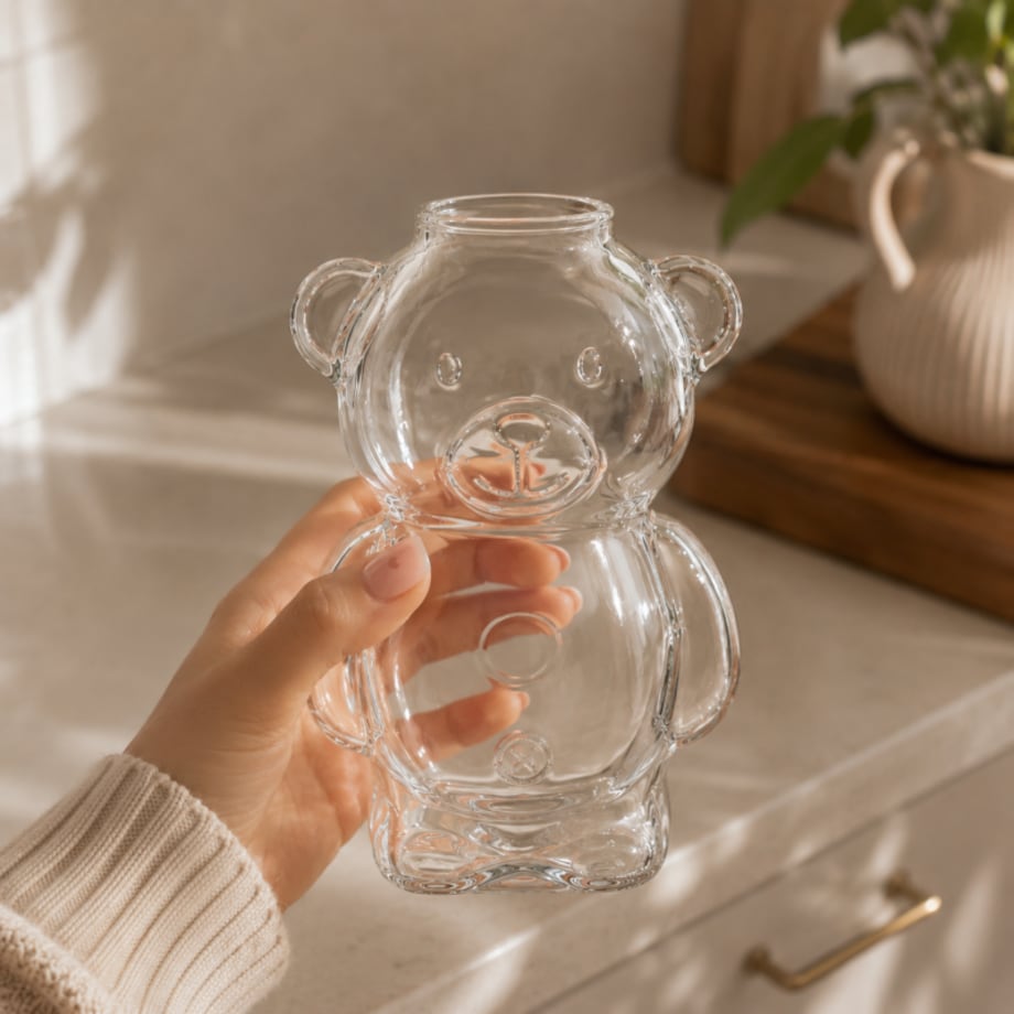 Szklanka w kształcie misia, MIŚ kubek uroczy design 300 ml 1szt SZK221