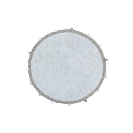 Dywan Bawełniany Bubbly Soft Blue Ø120 cm Lorena Canals