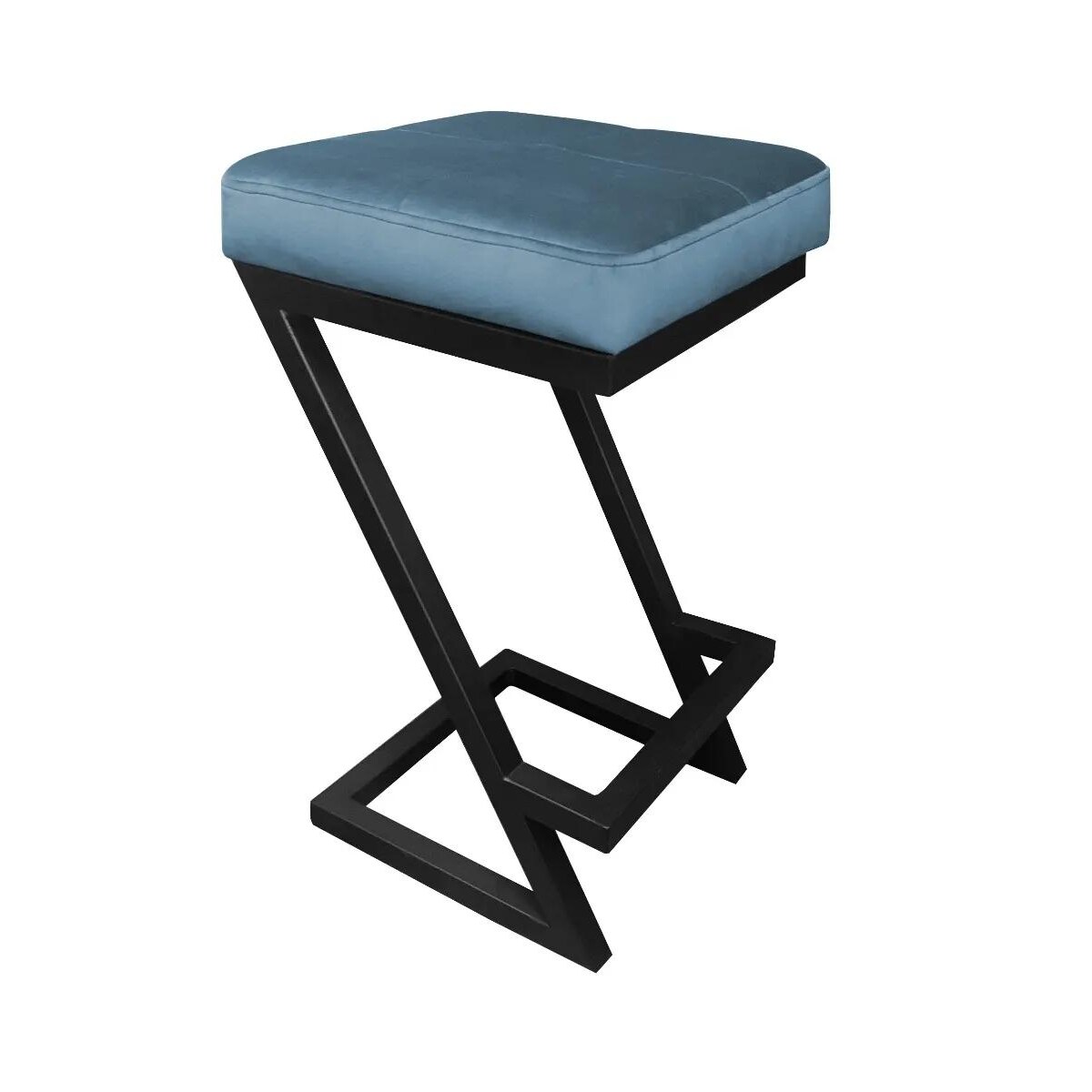 Hoker niski ZAZU VELVET ciemnoniebieski