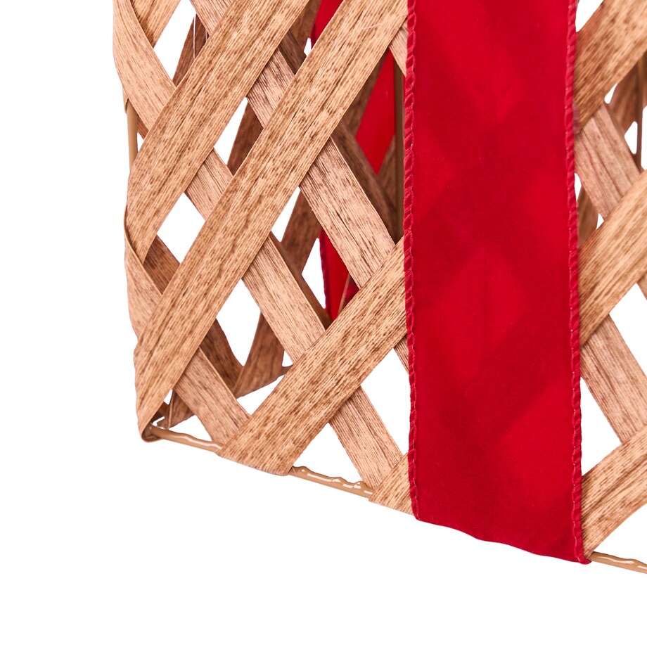 Zestaw 3 dekoracji świątecznych LED VELKUA 38/25/20 cm Prezenty świąteczne Brązowy