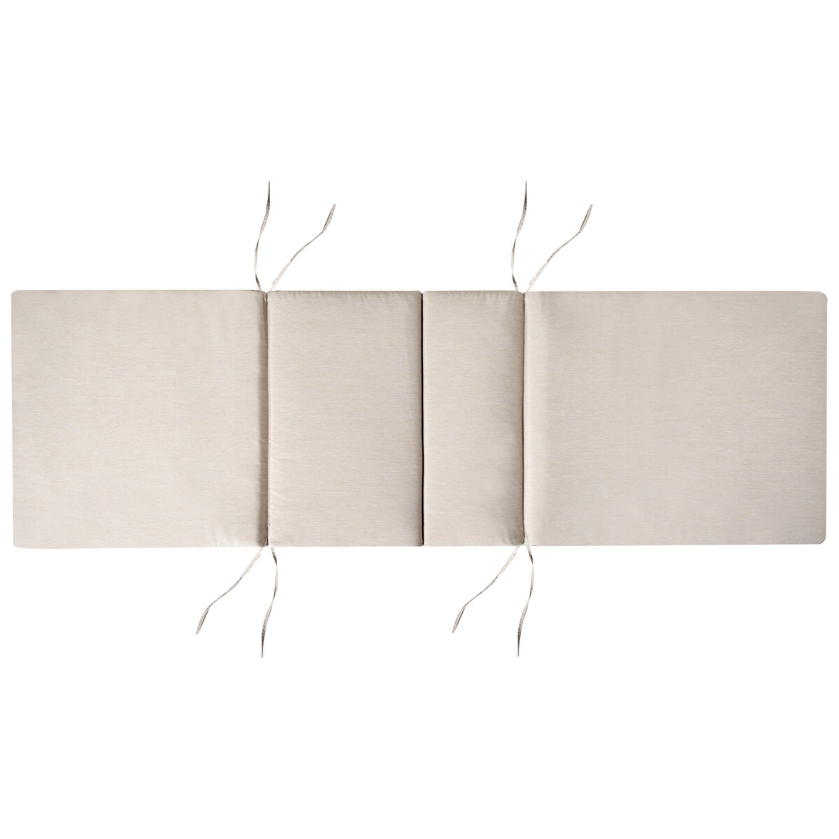 Leżak ogrodowy z poduszką AMANTEA PREMIUM Drewno akacjowe Jasnobeżowy