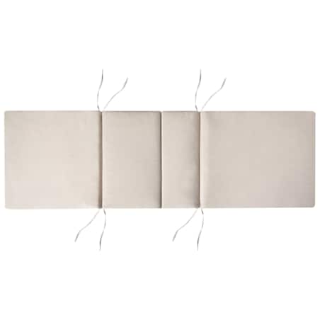 Leżak ogrodowy z poduszką AMANTEA PREMIUM Drewno akacjowe Jasnobeżowy