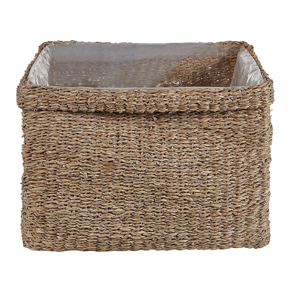 Zestaw 3 koszy na kwiaty z trawy morskiej naturalny RIVULINE