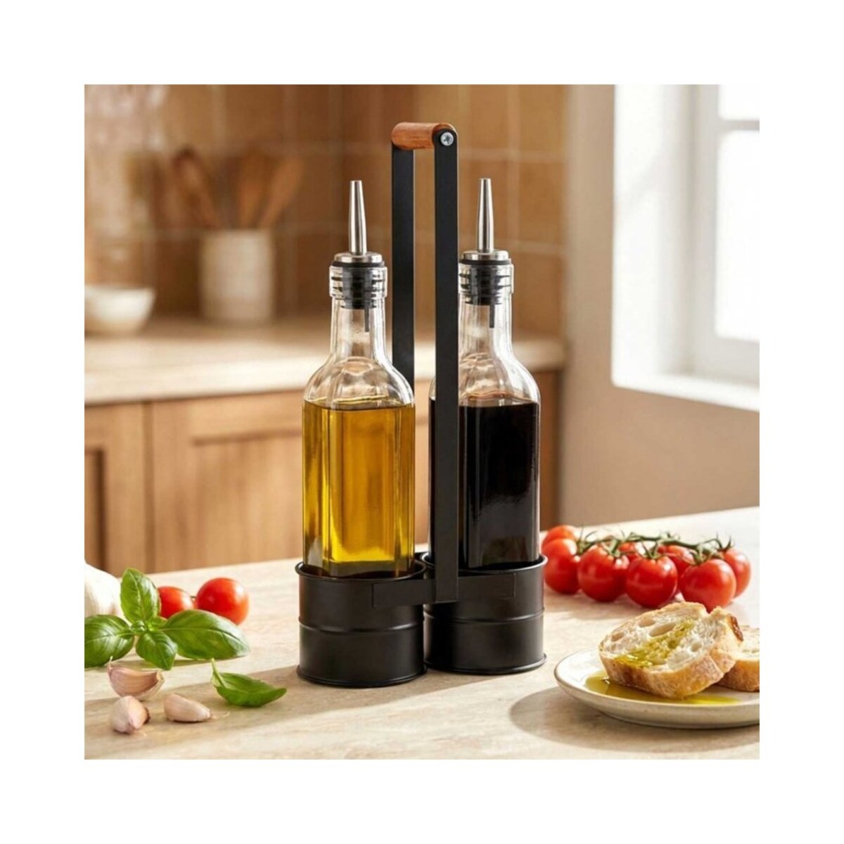 Orion butelki do oliwy i octu w stojaku 2x250ml 67547