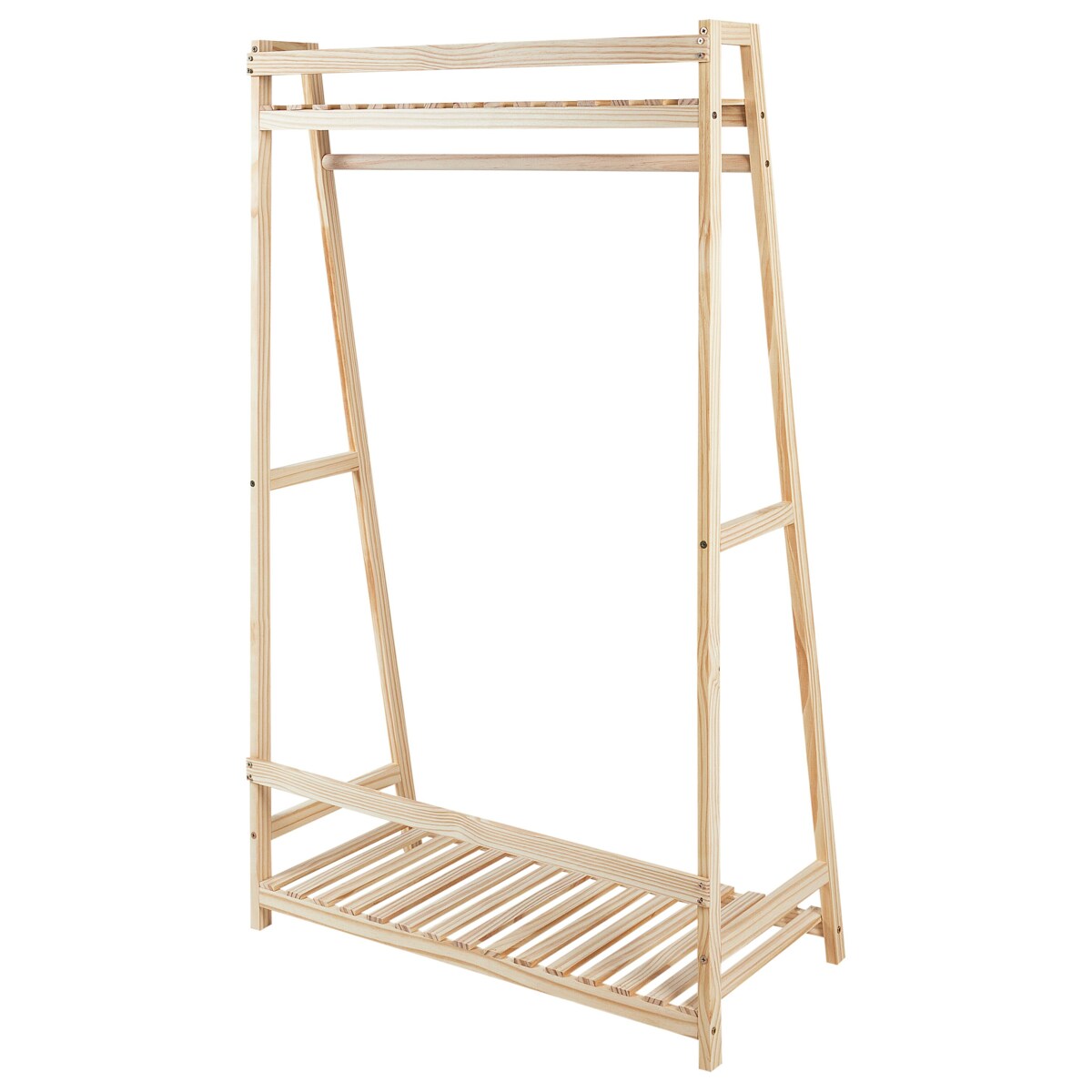 Wieszak stojący jasne drewno BAKER