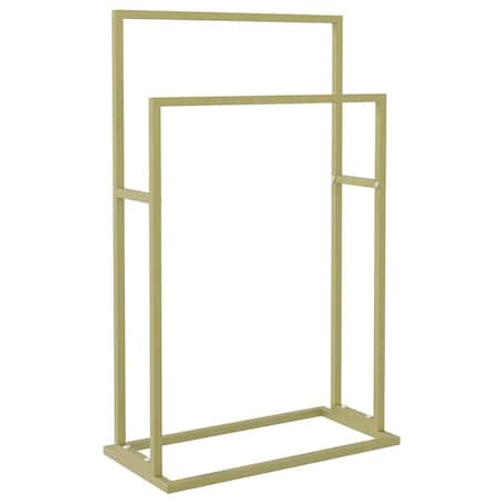 vidaXL Wolnostojący wieszak na ręczniki, złoty, 48x24x78,5 cm, żelazny