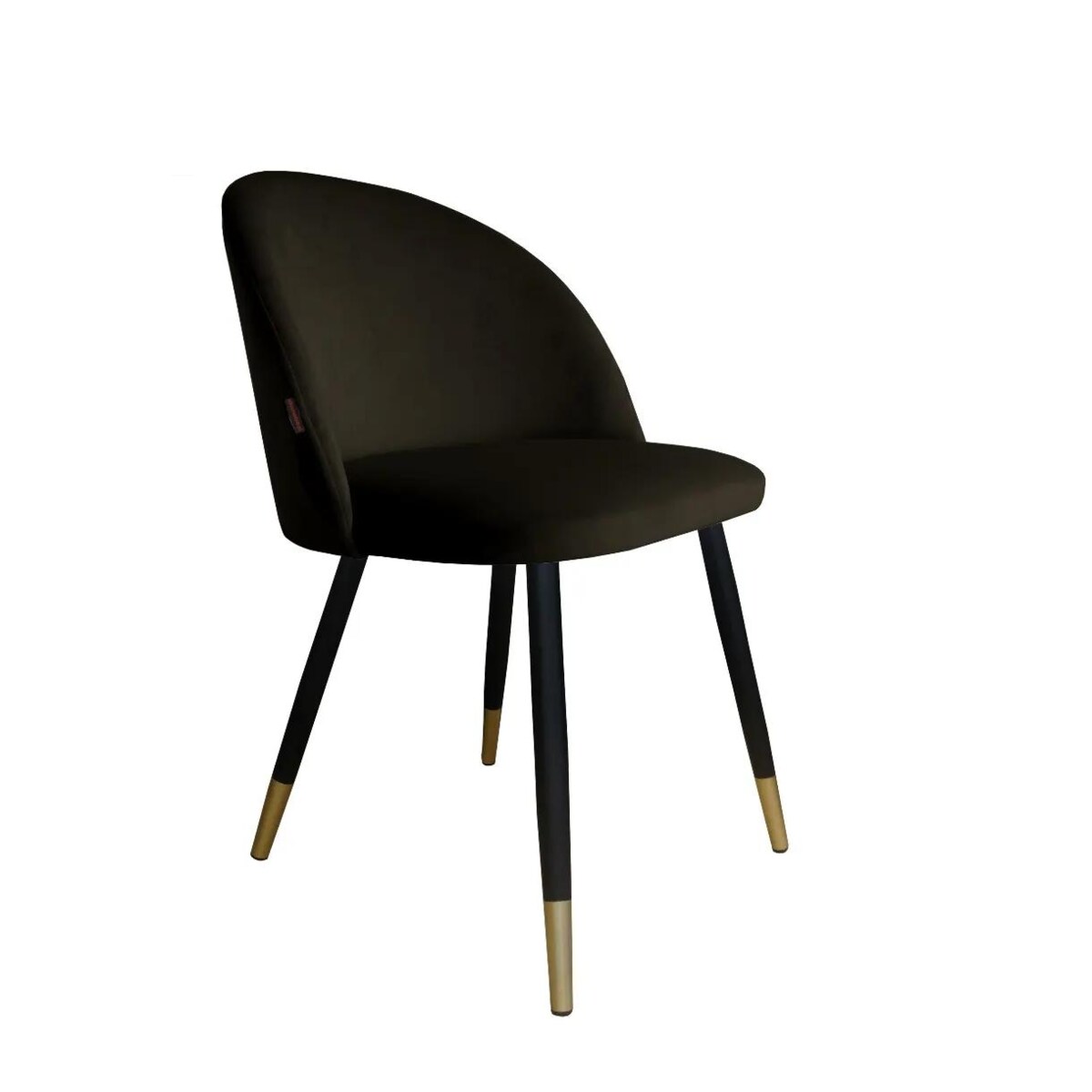 Krzesło CLAUDINE 1 VELVET GOLD brązowe