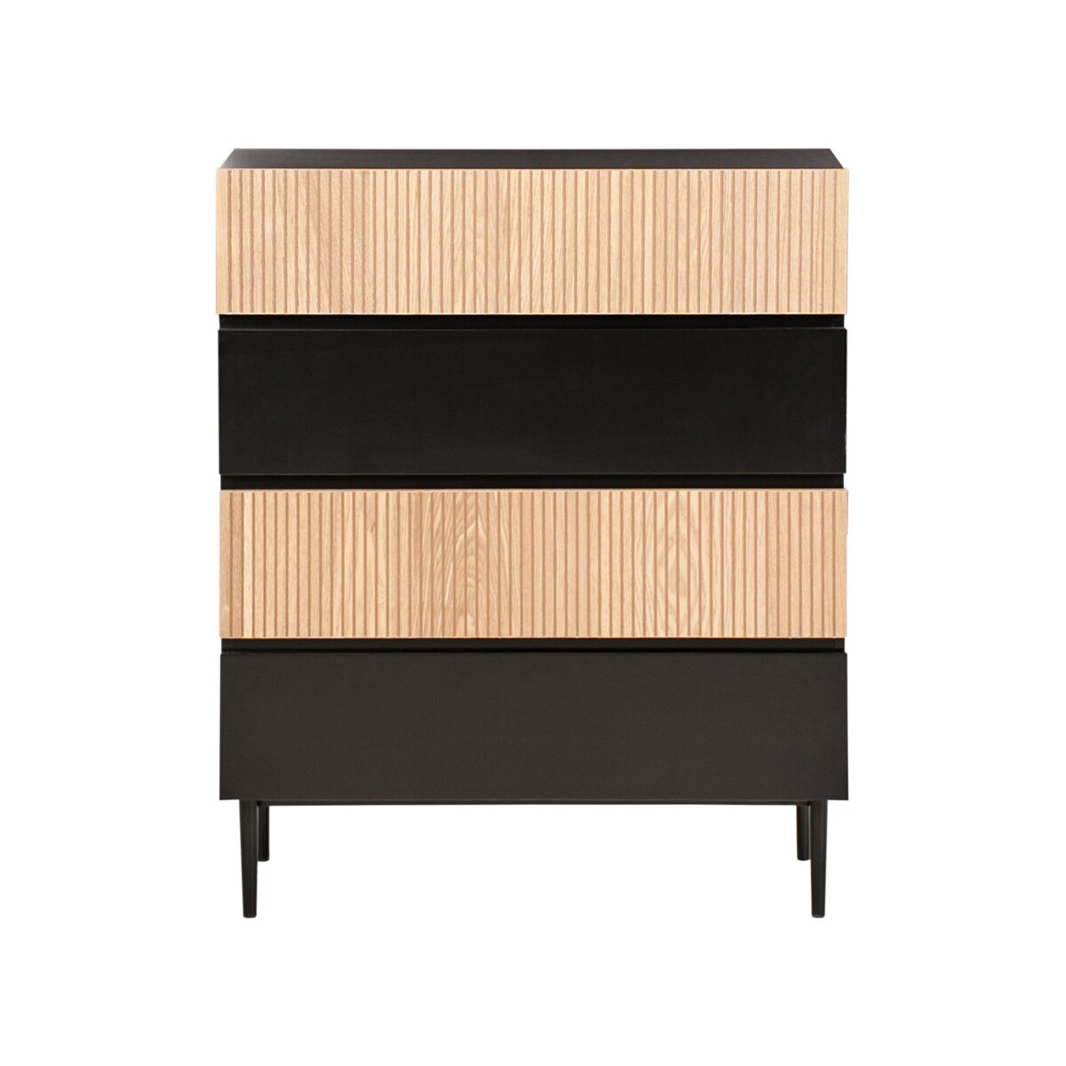 Komoda czarny z brązowym BLYTHE