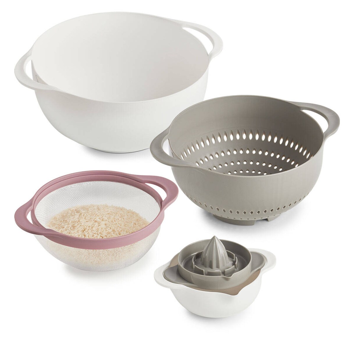 Zestaw misek i durszlaków, 5 elementów