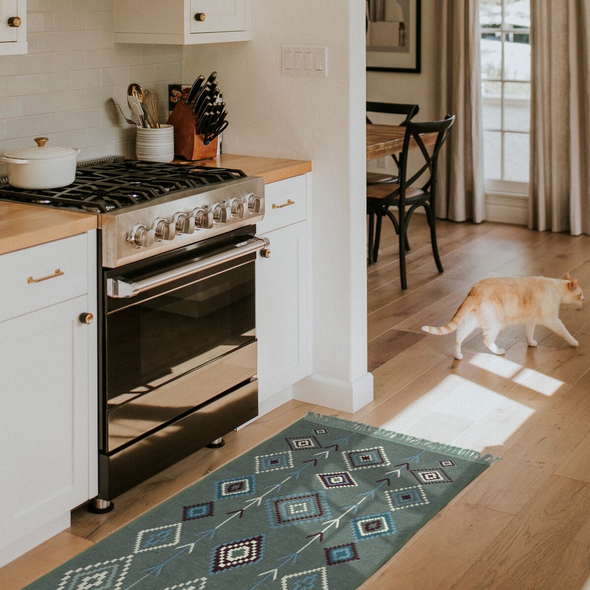 Dywan Kilim Nord 60x120 cm e-floor Aztecki miętowy