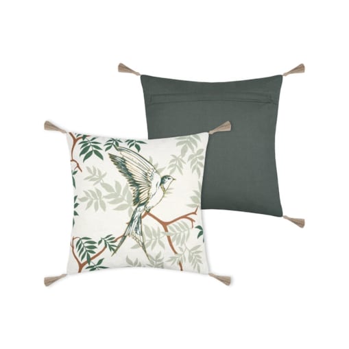 Poduszka dekoracyjna BOTANYS z frędzlami, 40 x 40 cm