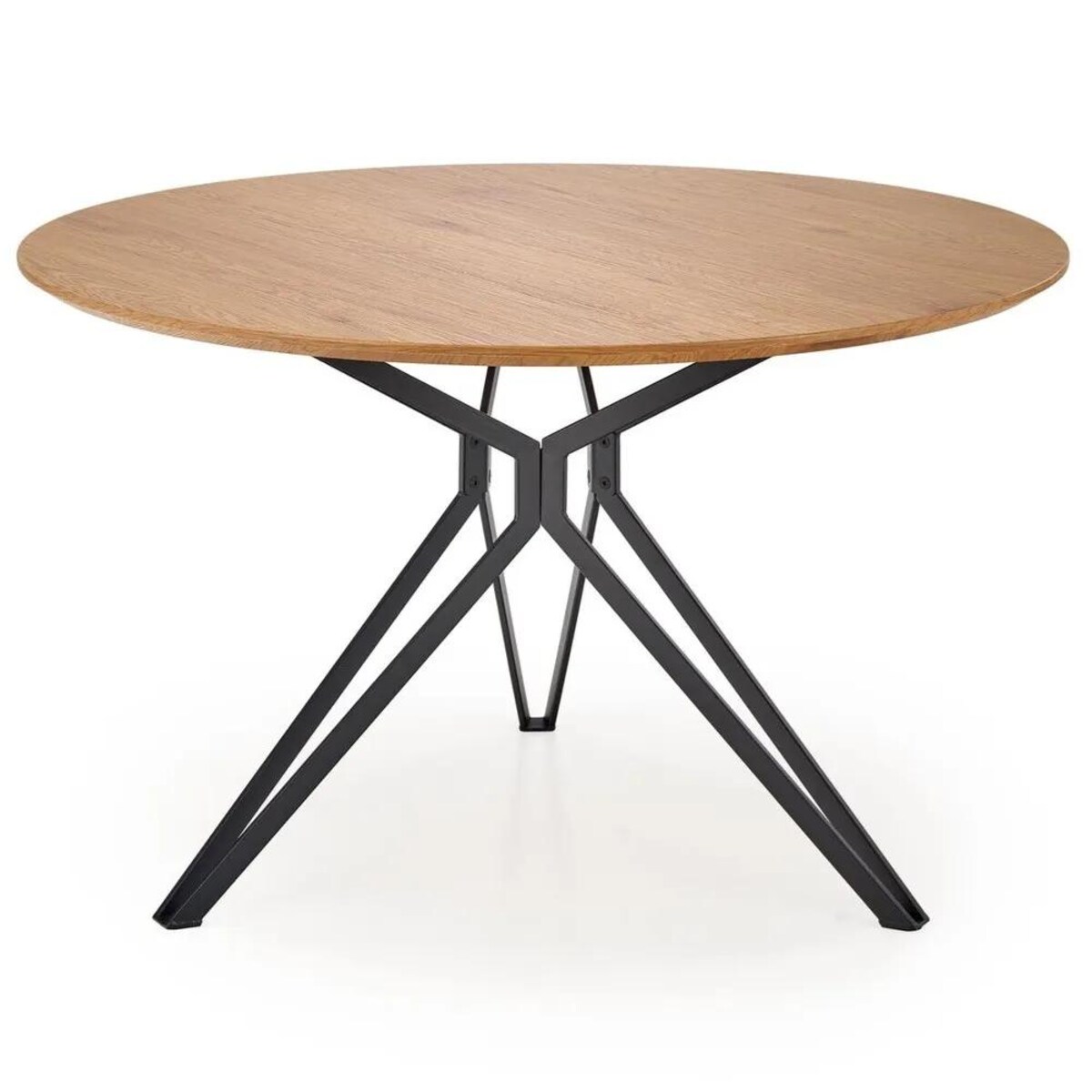 Stół PIXEL 2 120x120 dąb złoty/czarny