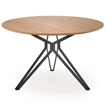 Stół PIXEL 2 120x120 dąb złoty/czarny