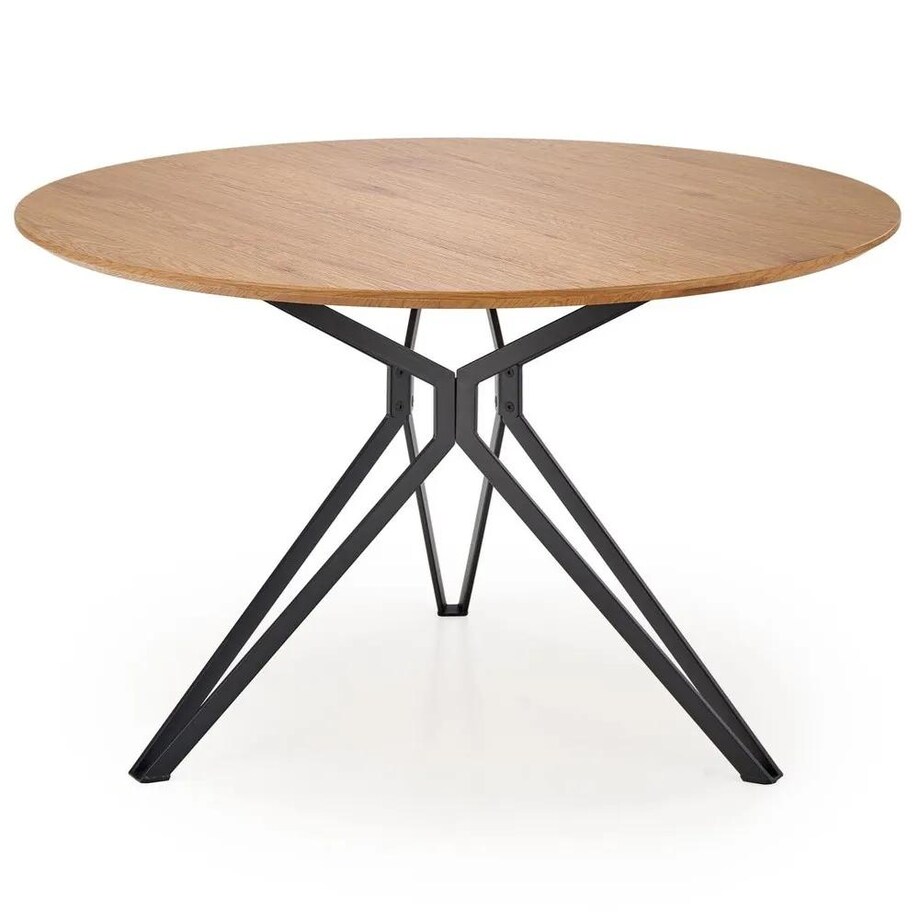 Stół PIXEL 2 120x120 dąb złoty/czarny