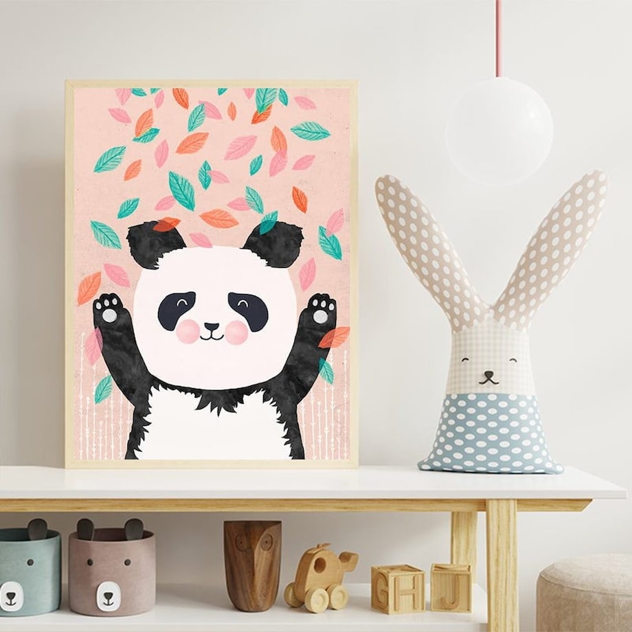 Poster Story, Plakat, Obraz - Panda z Balonem, wymiary 70 x 100 cm