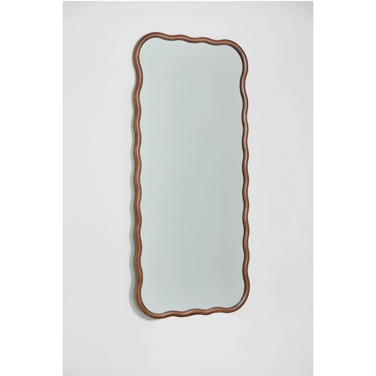 Lustro ścienne z drewna dębowego Aldreu 75x160 cm