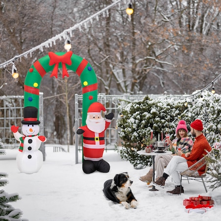 Łuk Świąteczny Pompowany Led Mikołaj Bałwan