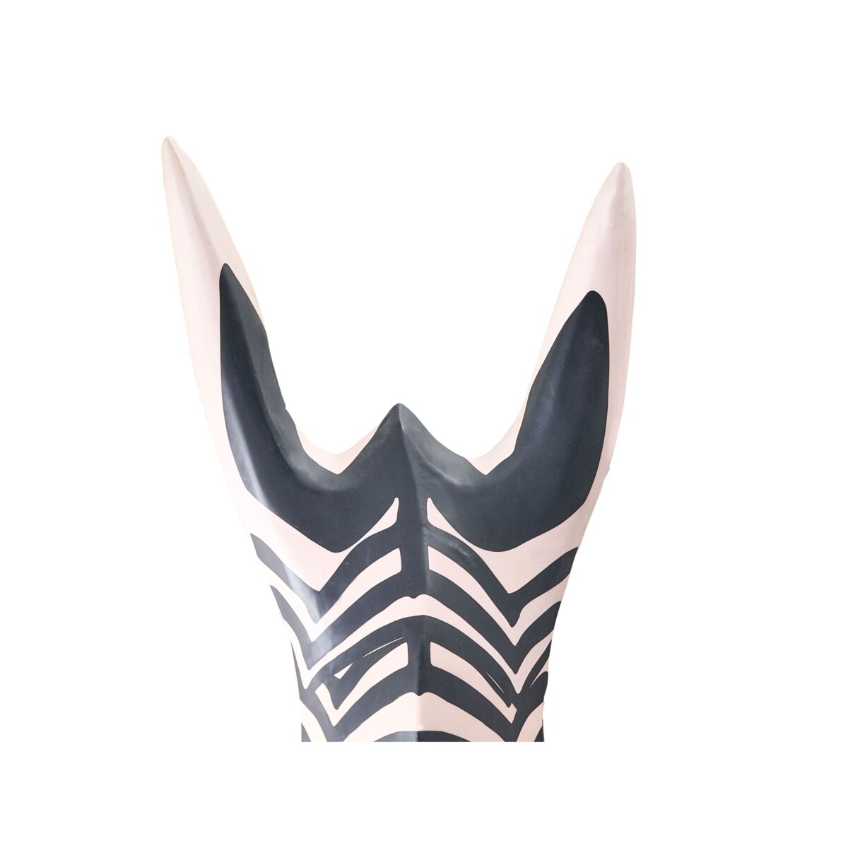 Dekoracja ścienna Zebra GBOKO Drewno mango 80 cm Czarny/ biały