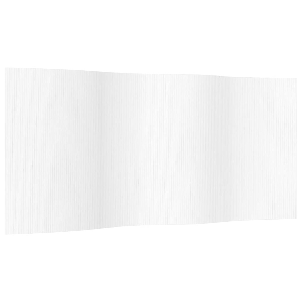 vidaXL Parawan, biały, 165x400 cm, bambusowy