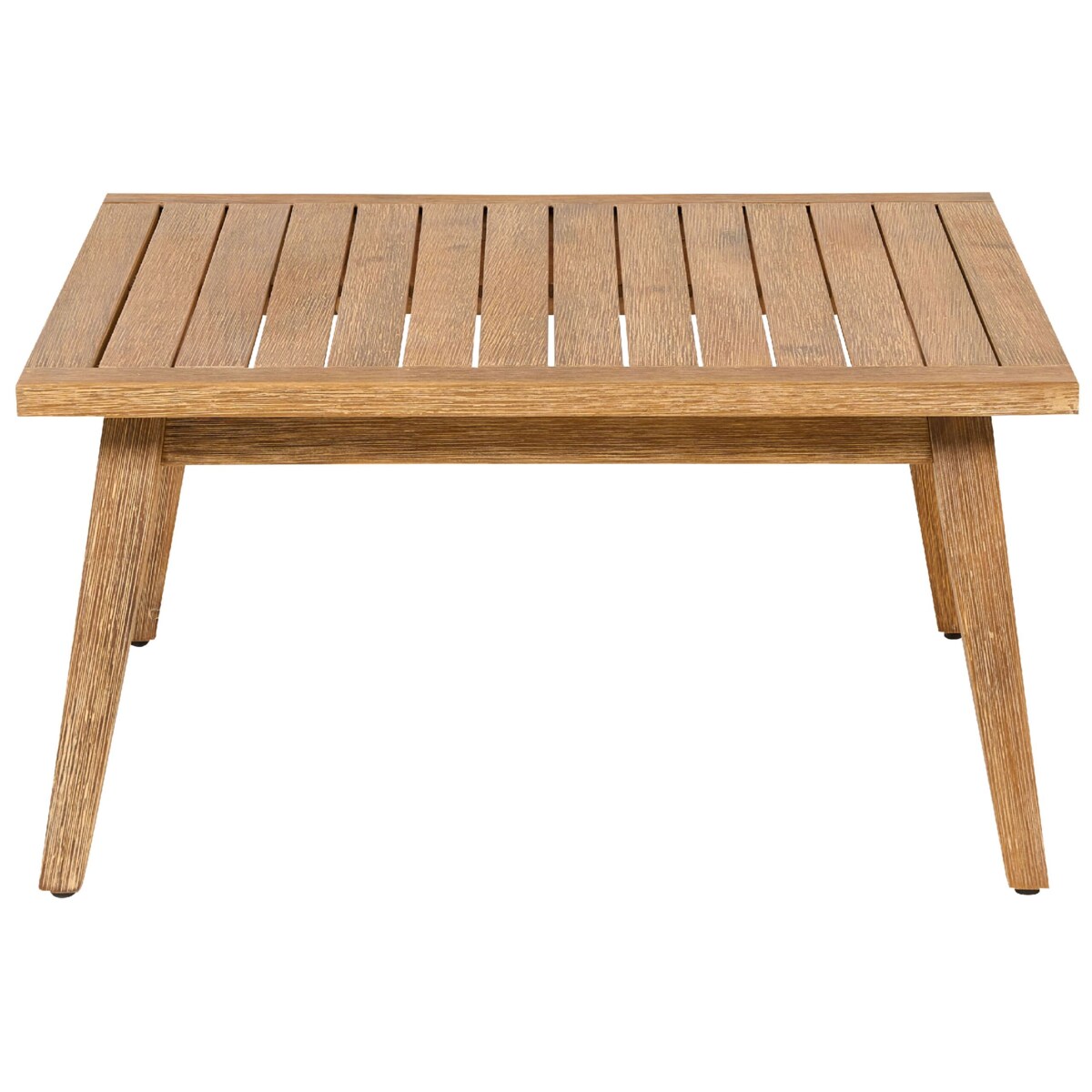 Narożnik ogrodowy ze stolikiem dla 5 osób ALCAMO Lewostronny Drewno akacjowe Jasnobeżowy