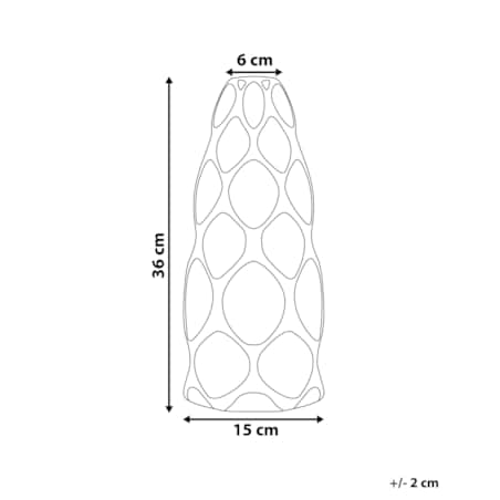 Wazon na kwiaty ceramiczny biały AVILA
