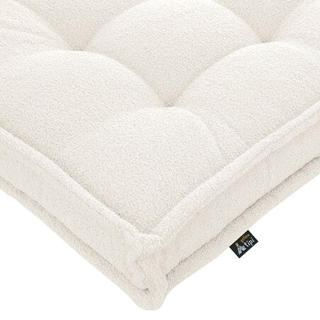 Materac francuski, biały, 120x60x10cm, Boucle