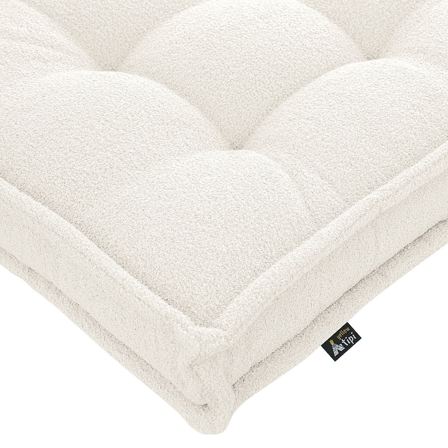 Materac francuski, biały, 120x60x10cm, Boucle