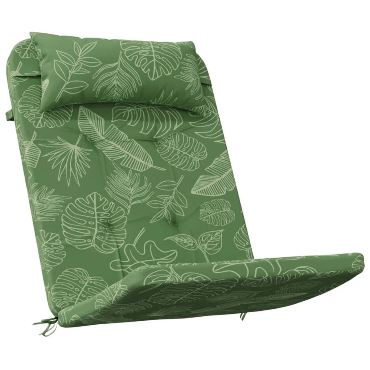 vidaXL Poduszki na krzesła Adirondack, 2 szt., wzór w liście, tkanina