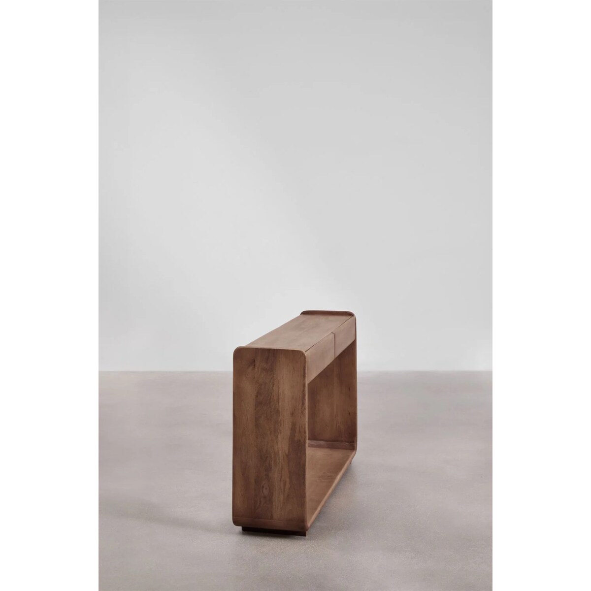 Konsola z drewna akacjowego Tinsley, 120 cm, brązowa