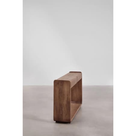 Konsola z drewna akacjowego Tinsley, 120 cm, brązowa