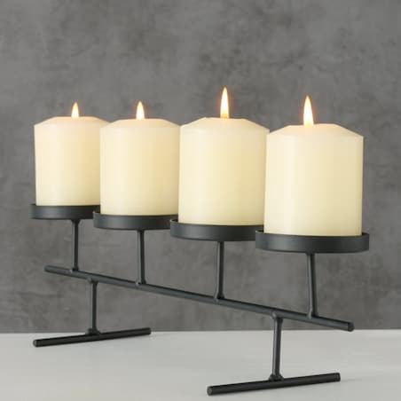 Świcznik Ambrose 40x10x10cm, 40 x 10 x 10 cm